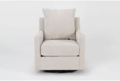 Bonaterra Sand Swivel Glider Chair 9 Bonaterra Sand Swivel Glider Chair -Furniluxe 317503 beige fabric swivel glider front 02