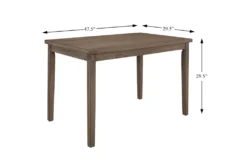 Liliana 48" Dining Table -Furniluxe 318682 brown wood dining set detail 44