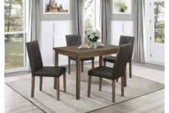 Liliana 48" Dining Table -Furniluxe 318682 brown wood dining set room 85