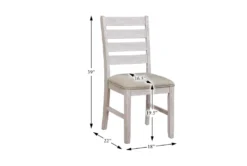 Ocean Dining Side Chair Set Of 2 -Furniluxe 318690 grey wood dining set detail 44