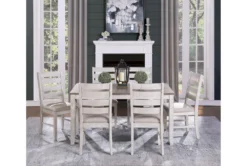 Ocean Dining Side Chair Set Of 2 -Furniluxe 318690 grey wood dining set room 85