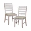 Ocean Dining Side Chair Set Of 2 -Furniluxe 318690 grey wood dining set signature 06