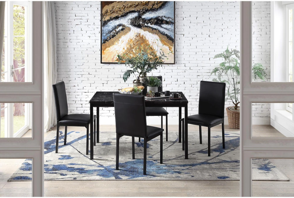 Bianca Black Dining Side Chair Set Of 4 8 Bianca Black Dining Side Chair Set Of 4 - Image 6