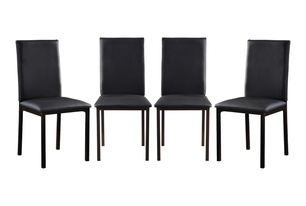 Bianca Black Dining Side Chair Set Of 4 3 Bianca Black Dining Side Chair Set Of 4