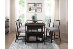 Alley 59" Counter Table 15 Alley 59" Counter Table -Furniluxe 319148 grey wood counter height set room 85