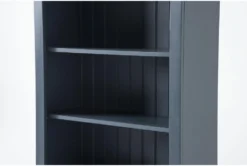 Westlawn 72" Blue Bookcase With Doors -Furniluxe 320494 blue wood bookcase detail 44