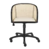 Hedda Office Chair With Beige Velvet Seat -Furniluxe 321587 black velvet office chair signature 01
