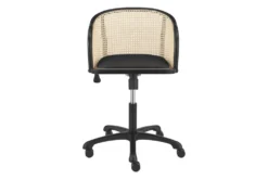 Hedda Office Chair With Black Velvet Seat -Furniluxe 321588 black velvet office chair detail 48