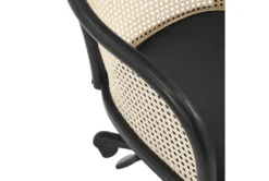 Hedda Office Chair With Black Velvet Seat -Furniluxe 321588 black velvet office chair detail 49