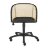 Hedda Office Chair With Black Velvet Seat -Furniluxe 321588 black velvet office chair signature 01