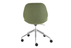 Lior Green Office Chair With Polished Aluminum Base -Furniluxe 321647 green polyester office chair detail 47