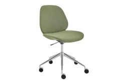 Lior Green Office Chair With Polished Aluminum Base -Furniluxe 321647 green polyester office chair detail 48