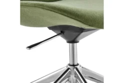 Lior Green Office Chair With Polished Aluminum Base -Furniluxe 321647 green polyester office chair detail 49