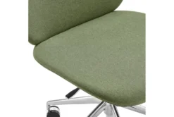 Lior Green Office Chair With Polished Aluminum Base -Furniluxe 321647 green polyester office chair detail 50