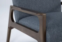 Derick Slate Accent Chairs, Set Of 2 -Furniluxe 322562 grey fabric accent chair detail 44