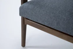 Derick Slate Accent Chairs, Set Of 2 -Furniluxe 322562 grey fabric accent chair detail 45