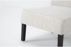 Rosie Linen Accent Chairs, Set Of 2 -Furniluxe 323455 beige fabric accent chair detail 45