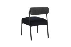 Jole Black And Cream Velvet Dining Chair Set Of 2 -Furniluxe 325868 white velvet dining chair back 82