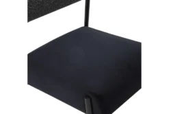 Jole Black And Cream Velvet Dining Chair Set Of 2 -Furniluxe 325868 white velvet dining chair detail 45