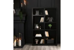 Benton Room Divider Bookcase -Furniluxe 84374 black wood room divider room 43