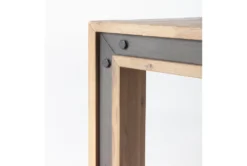 Amos 71-91" Extension Dining Table -Furniluxe 85249 v2 grey wood extension dining table detail 03