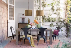 Amos 71-91" Extension Dining Table -Furniluxe 85249 v2 grey wood extension dining table room 06