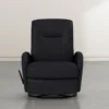 Franco III Leather Swivel Glider Recliner -Furniluxe 88264 black leather recliner signature 01