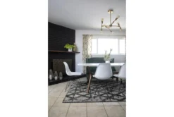 Alexa White Dining Side Chair -Furniluxe 92331 white plastic dining chair room 39